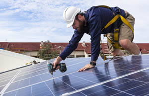 Solar panel installation